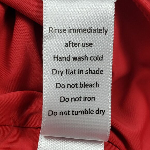 Andie Swim The Nantucket One Shoulder One Piece Swimsuit Women Sz 3XL Cherry Red - Picture 9 of 16